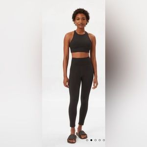 Girlfriend Collective Black Compressive High-Rise Legging 7/8 Length (Size XS)